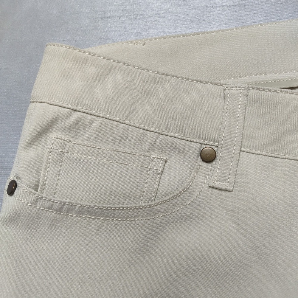 MIRIKA Women Juniors Size 7‎ Khaki Poly Rayon Flex Chino Pants NEW - Picture 8 of 14